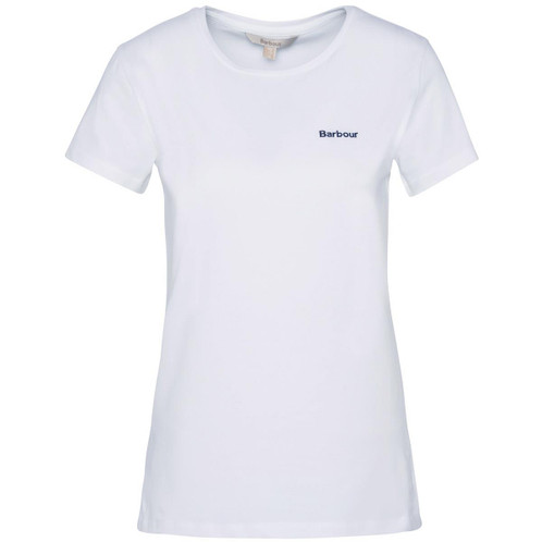 White Barbour Womens Saltford T-Shirt