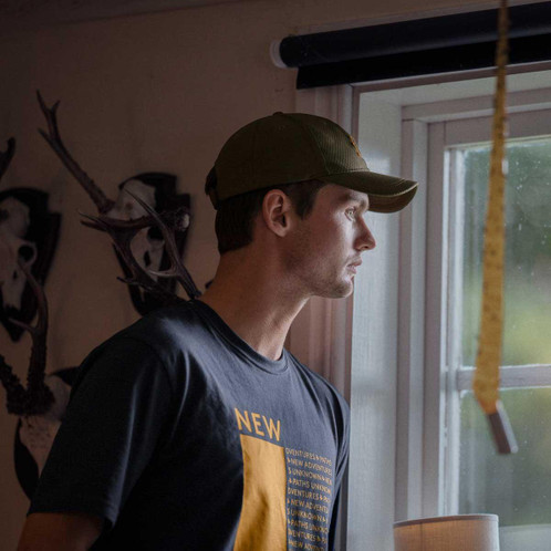 Dark Navy Seeland Mens Path T-Shirt Lifestyle