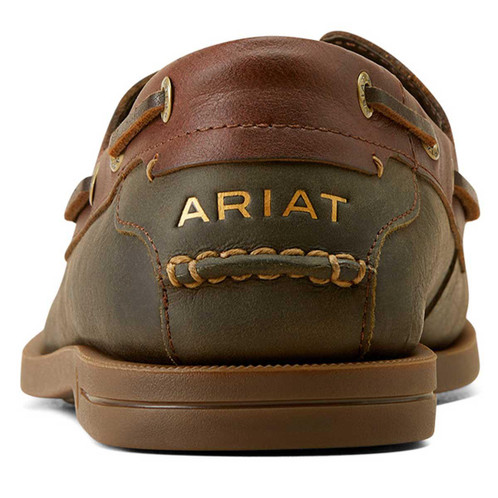Olive Night Ariat Mens Antigua Deck Shoe Heel