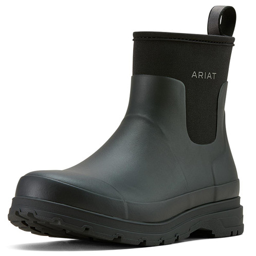 Black Ariat Mens Kelmarsh Shortie Rubber Boots