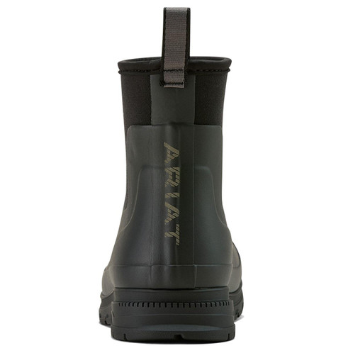 Black Ariat Mens Kelmarsh Shortie Rubber Boots Heel