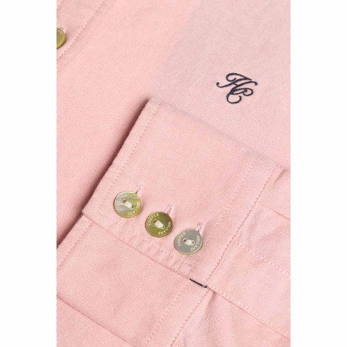 Pink Holland Cooper Womens Oxford Shirt Cuff Detail