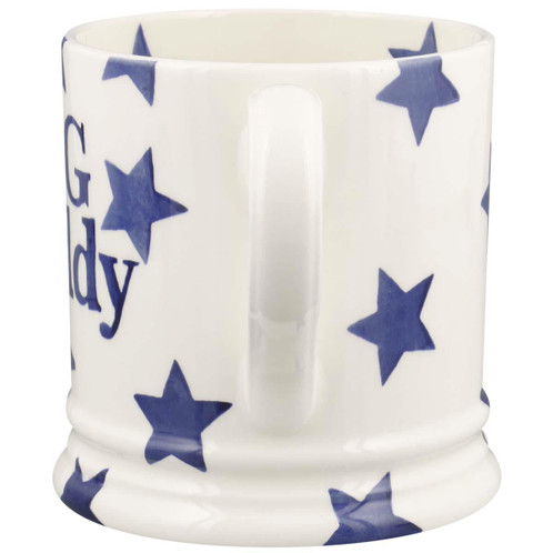 Emma Bridgewater Big Blue Star Big Daddy Pint Mug BACK