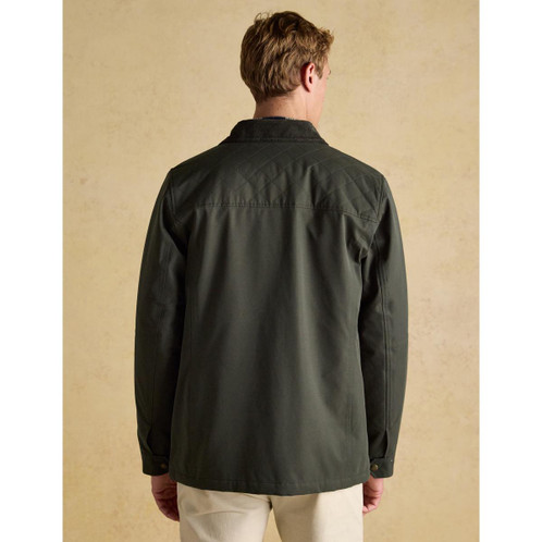 Green Joules Mens Farleigh Waterproof Country Coat On Model Back