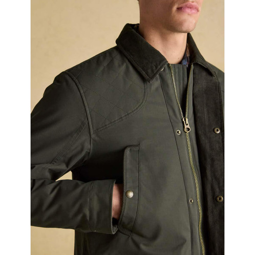 Green Joules Mens Farleigh Waterproof Country Coat Pocket Detail