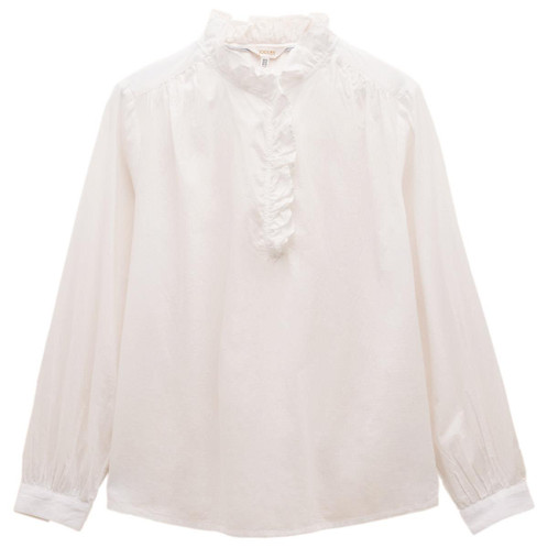 White Joules Womens Melanie Ruffle Blouse
