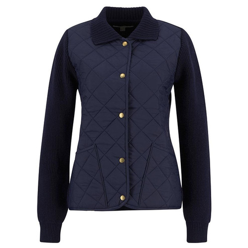 Navy Barbour Womens Allendale Knitted Cardigan