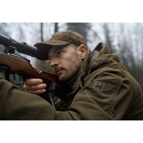 Willow Green Harkila Mens Pro Hunter GTX Legacy Jacket Lifestyle Detail