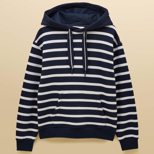 Navy/White Stripe Joules Womens Milbourne Hoodie