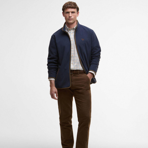  Barbour Mens Harwood Zip Thru Fleece Jacket