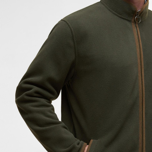  Barbour Mens Harwood Zip Thru Fleece Jacket