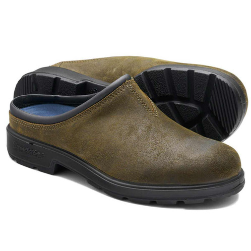 Dark Olive Blundstone Womens Originals Clogs 2423 Detail