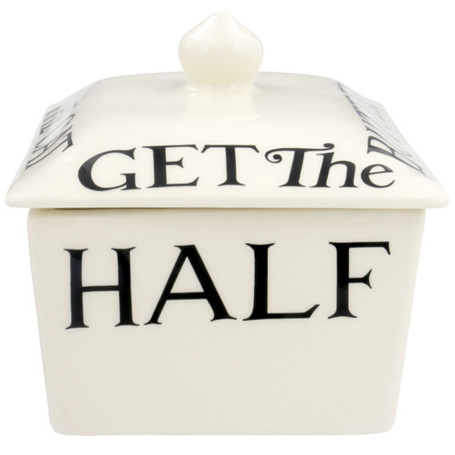  Emma Bridgewater Black Toast Half A Pound Small Butter Dish