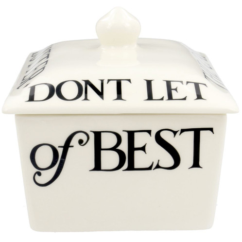  Emma Bridgewater Black Toast Half A Pound Small Butter Dish
