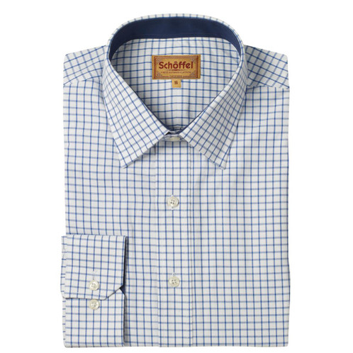 navy Schoffel Mens Cambridge Classic Shirt