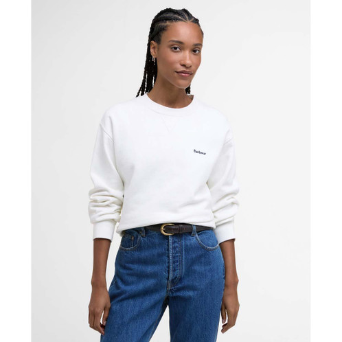 Cloud Barbour Womens Bede Os Crew Sweatshirt Front