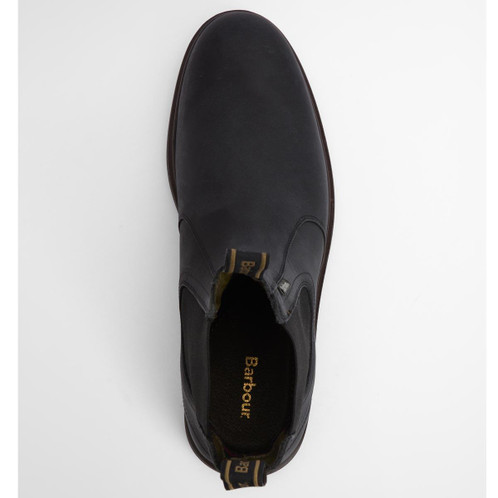 Black Barbour Mens Hale Chelsea Boot Top