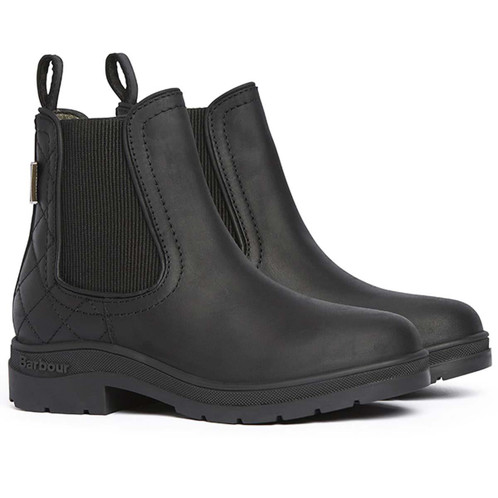 Black Nubuck Barbour Womens Amble Chelsea Boot