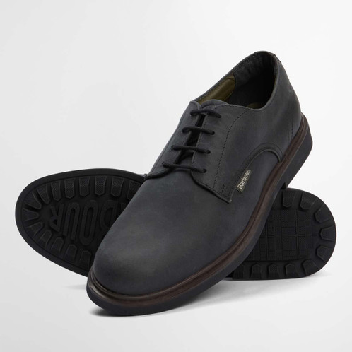 Black Barbour Mens Carthy Derby Shoe