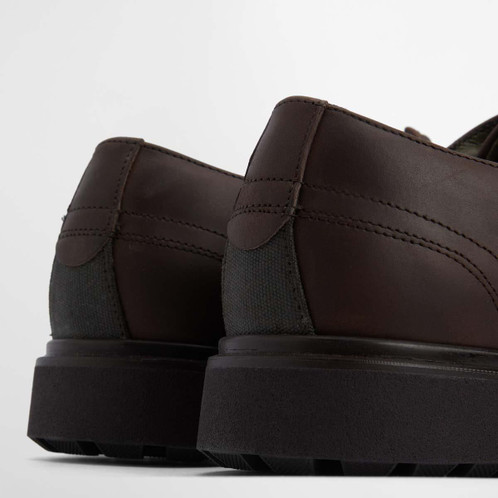 Dark Brown Barbour Mens Carthy Derby Shoe Back