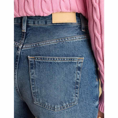 Blue Joules Womens Relaxed Fit Jeans Rear Pocket Detail