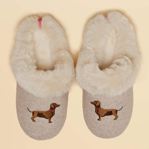 Oatmeal Joules Womens Slippet Slippers Top