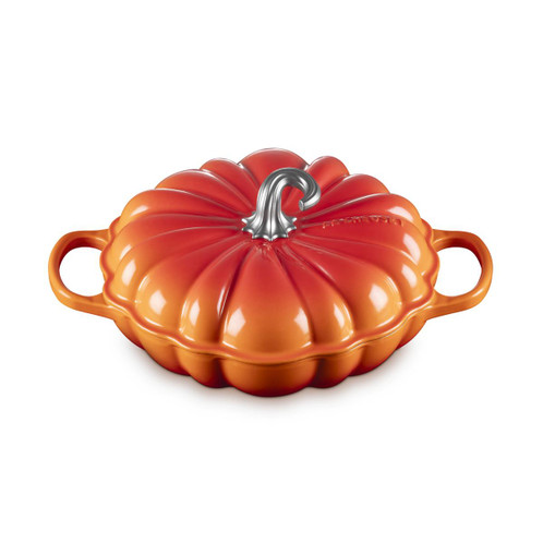 Le Creuset 28cm Cast Iron Pumpkin Shallow Casserole Dish