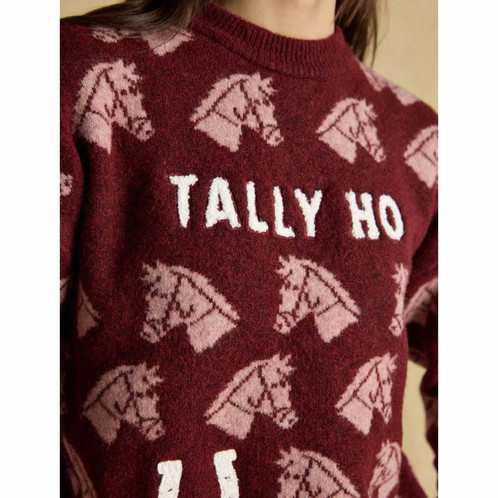 Red Joules Womens Tally Ho Jumper Detail