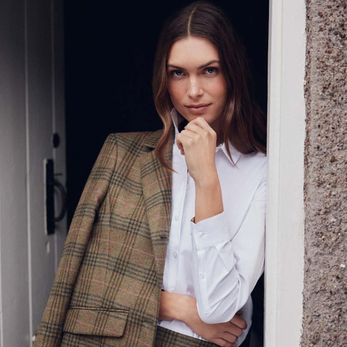 Arabesque/Brown Barbour Womens Carlby Tailored Jacket Lifestyle