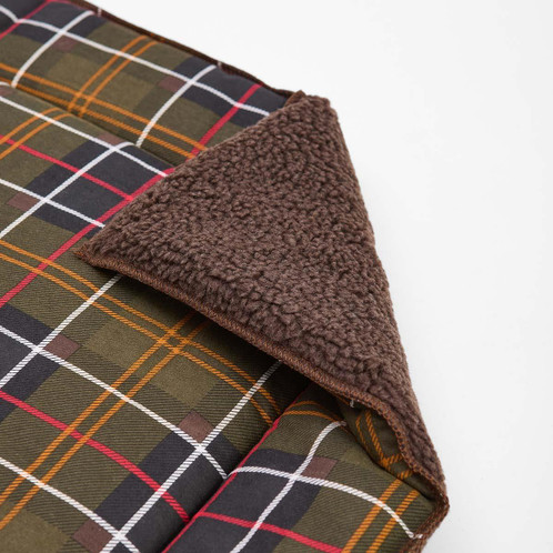 Classic Tartan Barbour Dog Cage Mat Folded