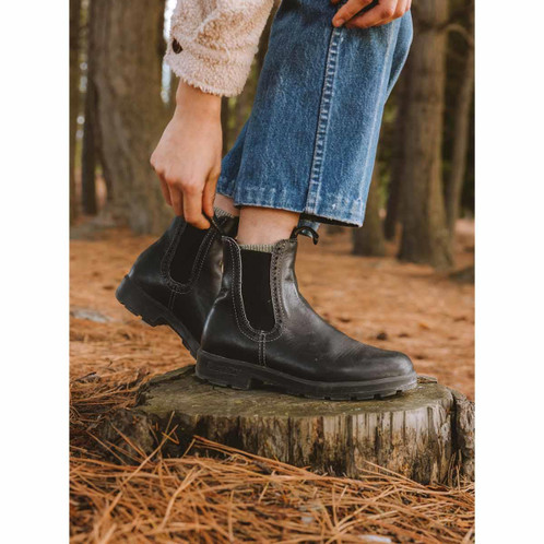 Black Blundstone Womens 1448 Hi-Top Chelsea Boot Lifestyle
