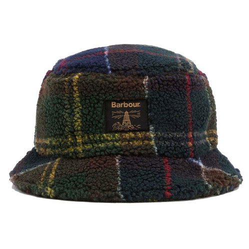 Classic Tartan Barbour Mens Field Fleece Bucket Hat