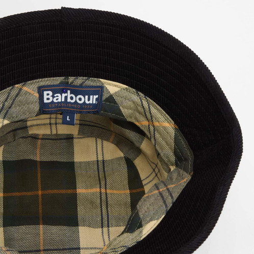 Sage Barbour Mens Field Wax Bucket Hat Lining