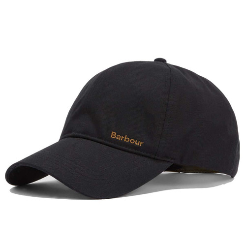 Black Barbour Mens Milburn Cap