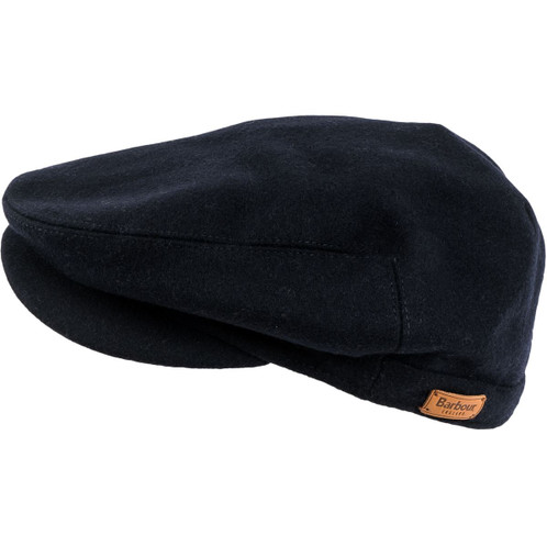 Navy Barbour Redshore Flat Cap