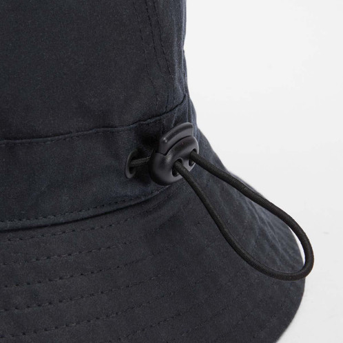 Barbour Mens Transport Wax 6 Panels Hat Navy close up