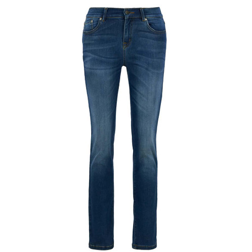 Worn Blue Wash Barbour Womens Essential Slim Jeans