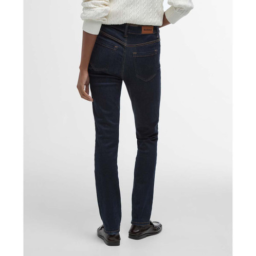 Rinse Wash Barbour Womens Essential Slim Jeans Back