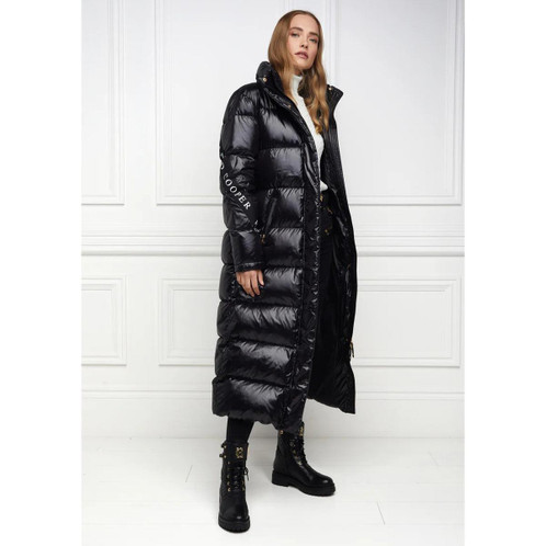 Black Holland Cooper Womens Camden Biker Boot On Model