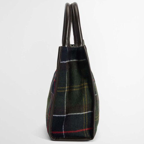 Classic Tartan Barbour Womens Barrhill Tartan Tote Bag Side