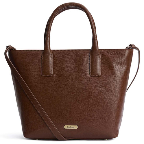 Brown Barbour Womens Birch Leather Tote Bag