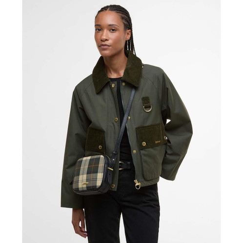 Ancient Tartan Barbour Womens Daphne Tartan Crossbody Bag On Model