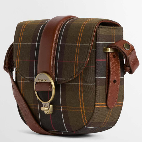 Classic Tartan Barbour Womens Elm Tartan Crossbody Bag Angle
