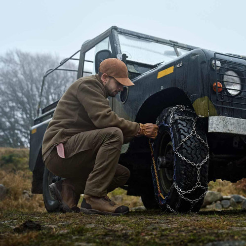 Willow Green/Brown Harkila Mens Hill Trousers Lifestyle