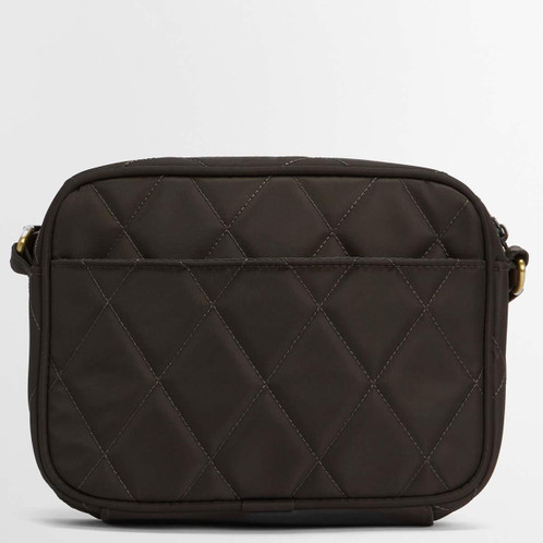 Olive Barbour Womens Quilted Crossbody Bag Back