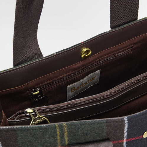Classic Tartan Barbour Womens Turnberry Tartan Tote Bag Inside