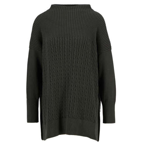 Olive Barbour Womens Stitch Guernsey Knitted Cape