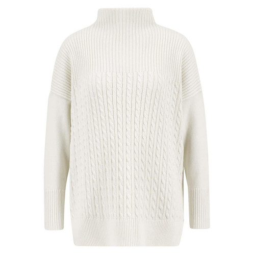 Ecru Barbour Womens Stitch Guernsey Knitted Cape