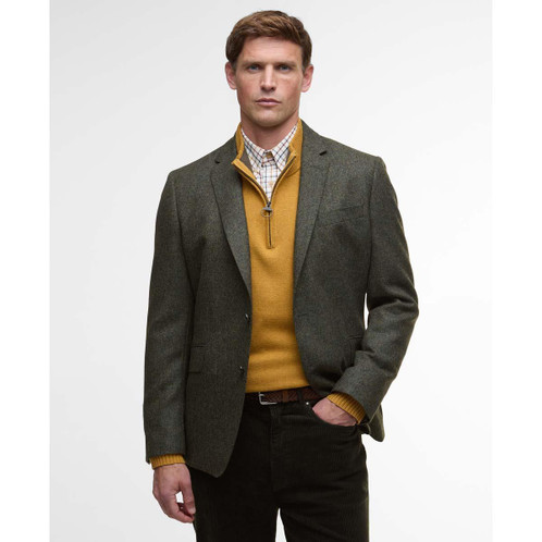 Olive Barbour Mens Godfrey Moons Shetland Blazer Front