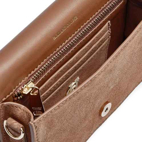 Tan Holland Cooper Kensington Crossbody Bag Interior